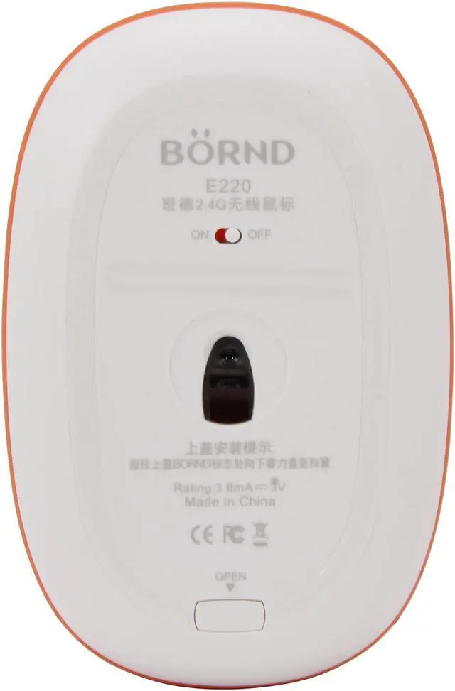 Alt view image 3 of 5 - BORND E220 3 Buttons 1 x Wheel USB 2.0 RF Wireless Optical Mouse - Wide-Rainbow