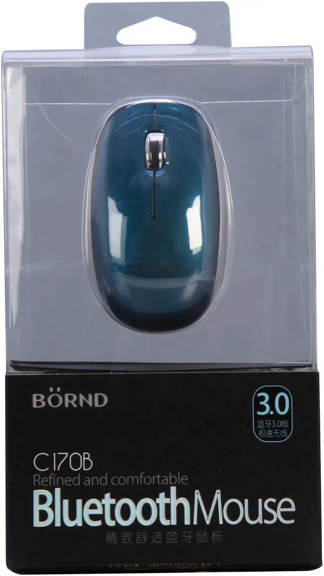 Alt view image 6 of 6 - BORND C170B Blue 3 Buttons 1 x Wheel Bluetooth Wireless Optical Mouse