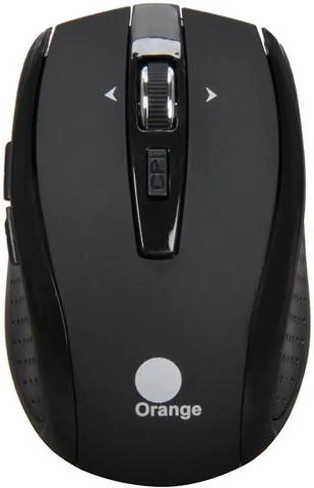 Alt view image 2 of 6 - Orange MOUW2020TB Black 5 Buttons 1 x Wheel USB RF Wireless Optical Mouse