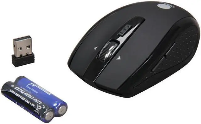 Alt view image 5 of 6 - Orange MOUW2020TB Black 5 Buttons 1 x Wheel USB RF Wireless Optical Mouse