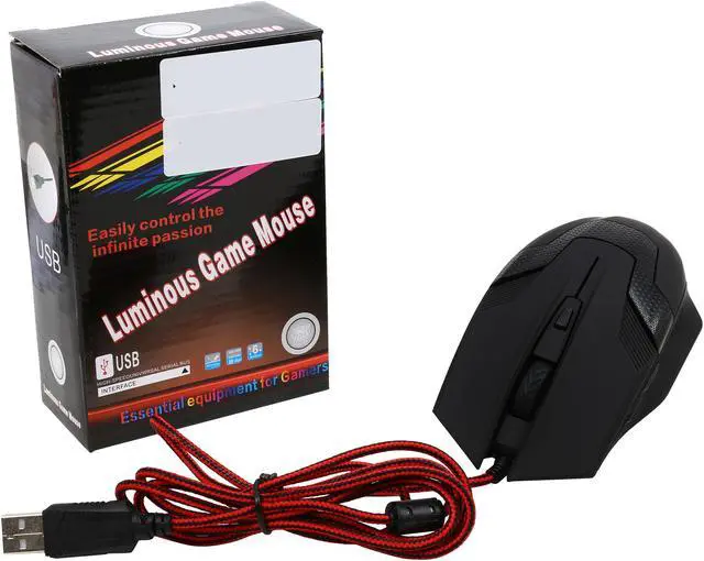 Alt view image 5 of 5 - Orange MMOUC122NB, 2400 DPI Ergonomic High Precision LED Gaming Mouse With Side-control Buttons PRO-AIM Gaming Sensor