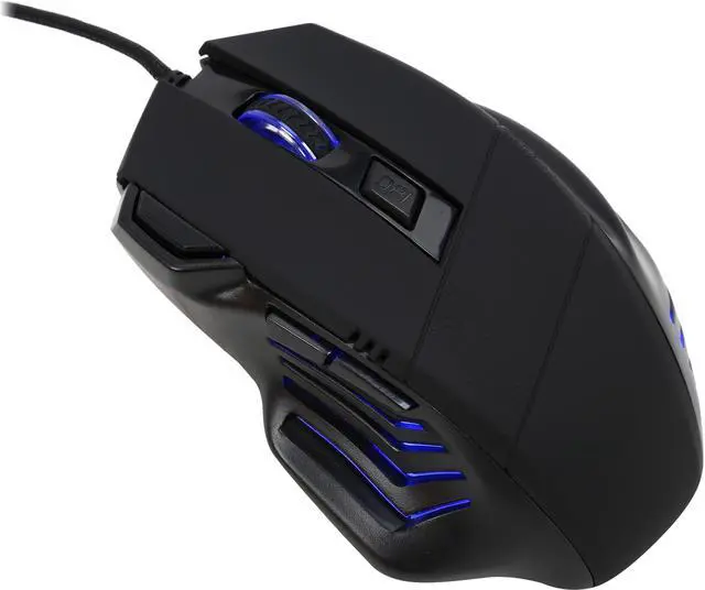 Main image of Orange MOUC111NB, 2400 DPI Ergonomic High Precision LED Gaming Mouse With Side-control Buttons PRO-AIM Gaming Sensor