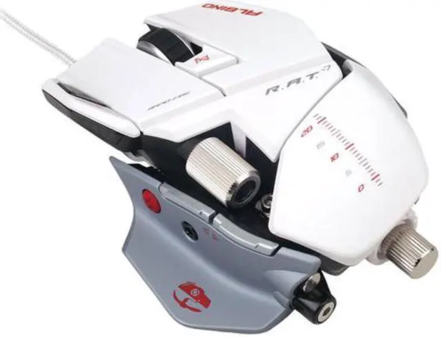 Main image of Mad Catz White 8 Buttons 1 x Wheel USB 2.0 Wired Laser Mouse