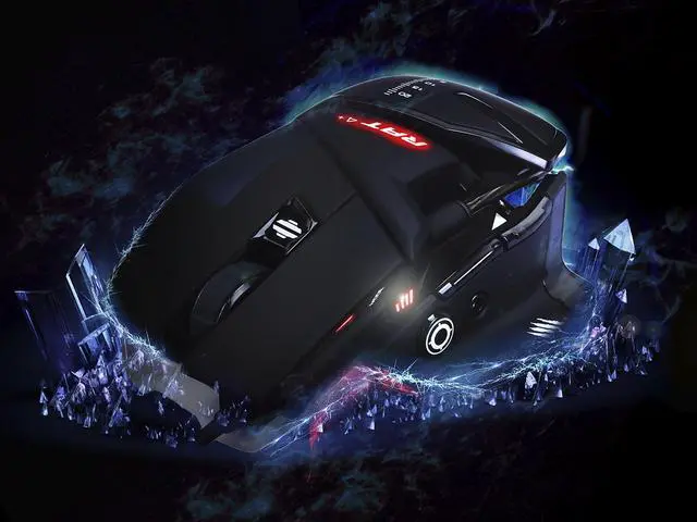 Alt view image 4 of 4 - MAD CATZ The Authentic R.A.T 4+ Optical Gaming Mouse - Black