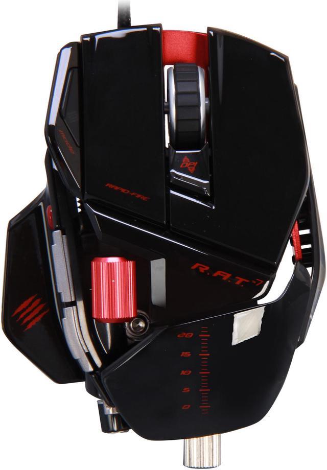 Mad Catz R.A.T.7 Gaming Mouse for PC and Mac - Gloss Black 