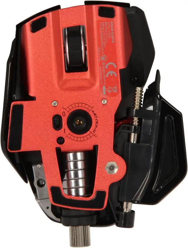 Alt view image 3 of 4 - Mad Catz R.A.T. 9 MCB4370900C2/02/1 Glossy Black 6 Buttons 1 x Wheel USB Laser Gaming Mouse for PC and Mac