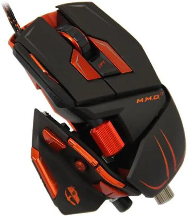 Alt view image 3 of 8 - Mad Catz M.M.O. 7 MCB437130002/04/1 Matte Black 15 Buttons 1 x Wheel USB 2.0 Wired Laser Gaming Mouse for PC and Mac