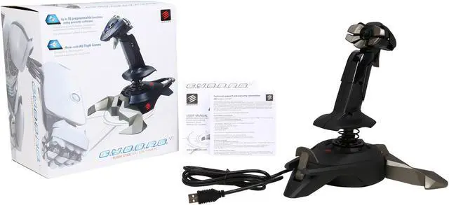 Alt view image 6 of 6 - Mad Catz V.1 Flight Stick for PC