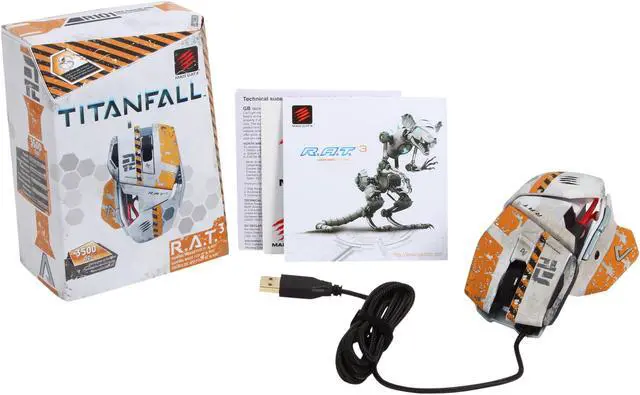 Alt view image 5 of 5 - Mad Catz Titanfall R.A.T.3 Gaming Mouse for PC and Mac