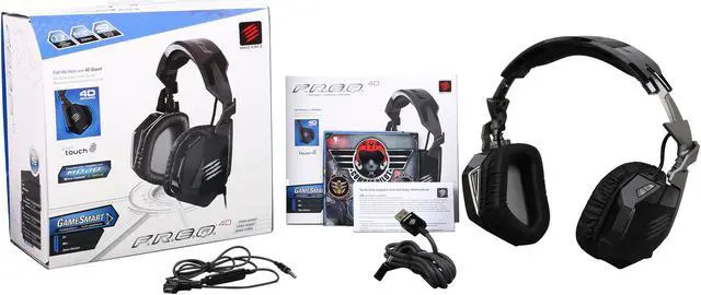 Alt view image 8 of 8 - Mad Catz F.R.E.Q.4D 3.5mm/ USB Connector Circumaural Stereo Gaming Headset for PC, Mac and Smart Devices - Black