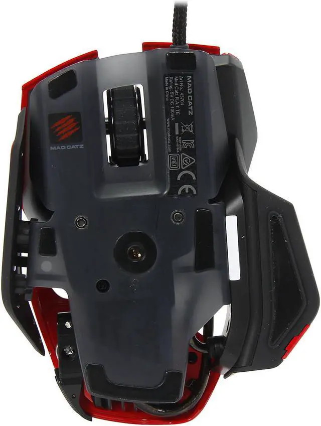 Alt view image 4 of 6 - Mad Catz R.A.T.TE Tournament Edition Gaming Mouse for PC and Mac - Red