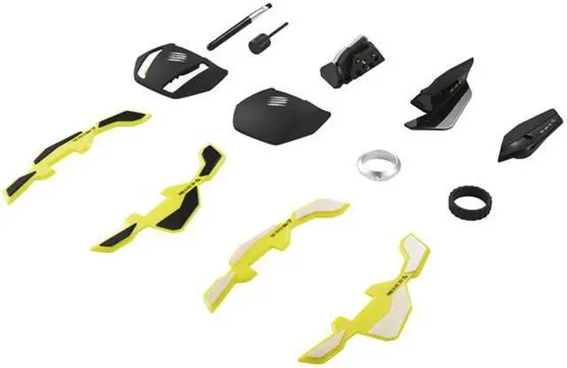 Alt view image 6 of 9 - Mad Catz R.A.T. PRO X MCB4371800P6/02/1 1 x Wheel Wired Laser Ultimate Gaming Mouse with Philips PLN2037 Twin-eye Laser Sensor Module for PC