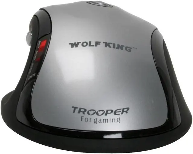 Alt view image 5 of 10 - WOLF KING Trooper WOLTROOPERSILVER Silver 7 Buttons 1 x Wheel USB Laser Mouse