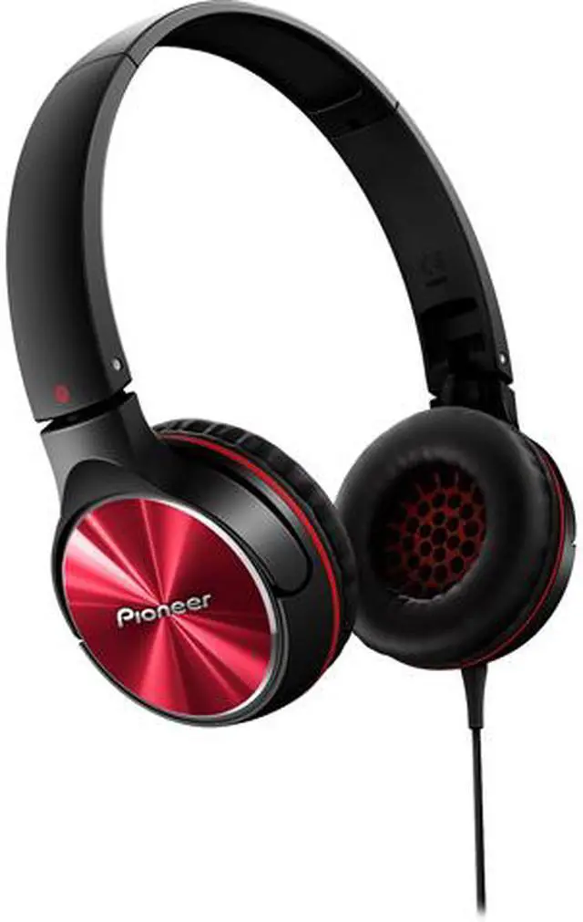 Main image of Pioneer SE-MJ532 On-Ear Headphones-Black/Red