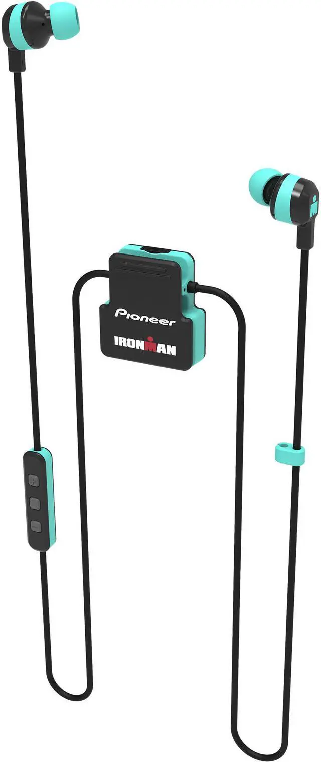 Alt view image 3 of 4 - Pioneer SE-IM5BT IRONMAN Wireless Sports Earphones (Mint)
