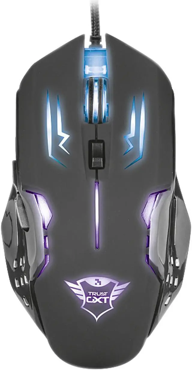 Alt view image 5 of 8 - Trust GXT 108 Rava Illuminated Gaming Mouse - 2000 dpi Gaming Mouse with 6 Buttons and Illuminated Top Cover