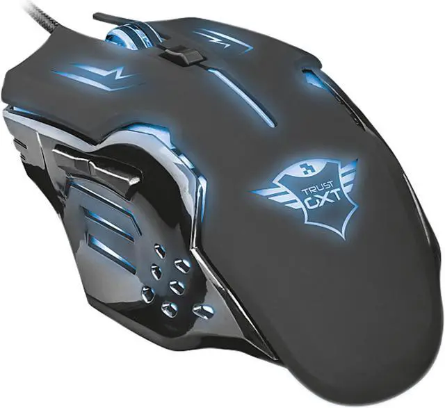 Alt view image 2 of 8 - Trust GXT 108 Rava Illuminated Gaming Mouse - 2000 dpi Gaming Mouse with 6 Buttons and Illuminated Top Cover