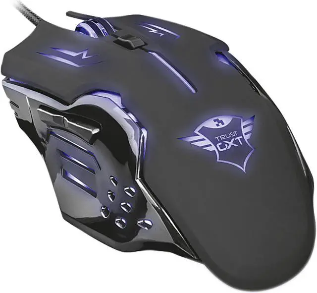 Alt view image 3 of 8 - Trust GXT 108 Rava Illuminated Gaming Mouse - 2000 dpi Gaming Mouse with 6 Buttons and Illuminated Top Cover