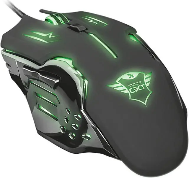 Alt view image 4 of 8 - Trust GXT 108 Rava Illuminated Gaming Mouse - 2000 dpi Gaming Mouse with 6 Buttons and Illuminated Top Cover