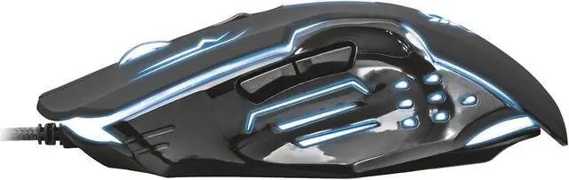 Alt view image 7 of 8 - Trust GXT 108 Rava Illuminated Gaming Mouse - 2000 dpi Gaming Mouse with 6 Buttons and Illuminated Top Cover