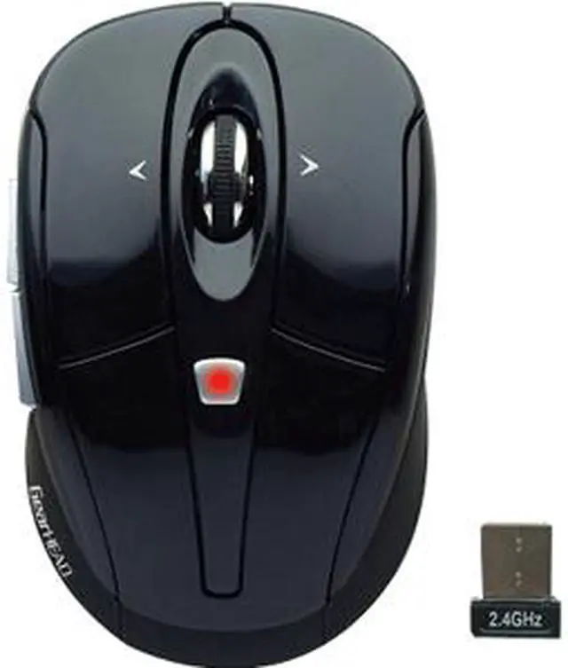 Main image of GEAR HEAD MPT3300BLK Black 5 Buttons Tilt Wheel 2.4 GHz Wireless Optical Mouse