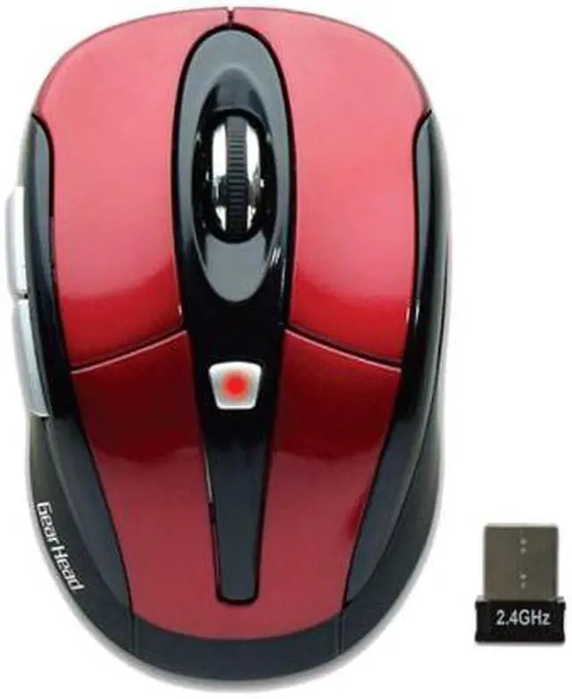 Alt view image 2 of 2 - GEAR HEAD MP2750RED Red USB RF Wireless Optical Mouse