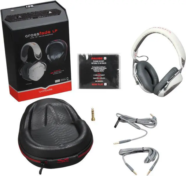 Alt view image 8 of 8 - V-MODA Crossfade LP Over-Ear Metal Headphones in White Pearl