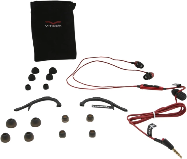 Alt view image 6 of 7 - V-Moda Rrmt-rouge Remix Canal Headphone with Three-button Remote Control (Rouge)