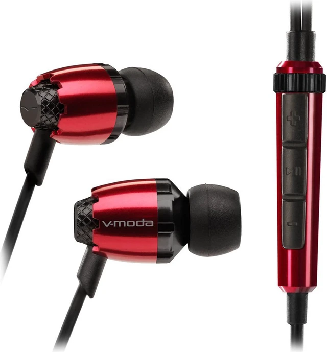 Main image of V-Moda Rrmt-rouge Remix Canal Headphone with Three-button Remote Control (Rouge)