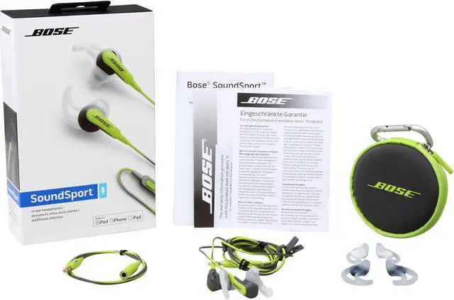 Alt view image 4 of 4 - Bose SoundSport in-ear headphones-iOS models-Green
