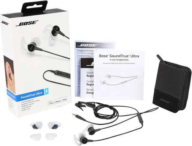 Alt view image 5 of 5 - Bose SoundTrue Ultra In-Ear Headphones - Charcoal - iOS Devices