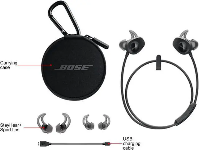 Alt view image 8 of 10 - Bose SoundSport Wireless Headphones - Black