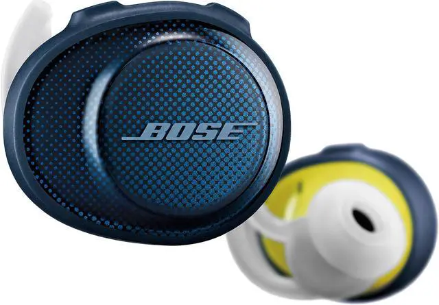 Alt view image 4 of 5 - Bose SoundSport Free Truly Wireless Sport Headphones - Navy/Citron