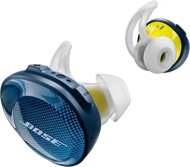 Alt view image 3 of 5 - Bose SoundSport Free Truly Wireless Sport Headphones - Navy/Citron