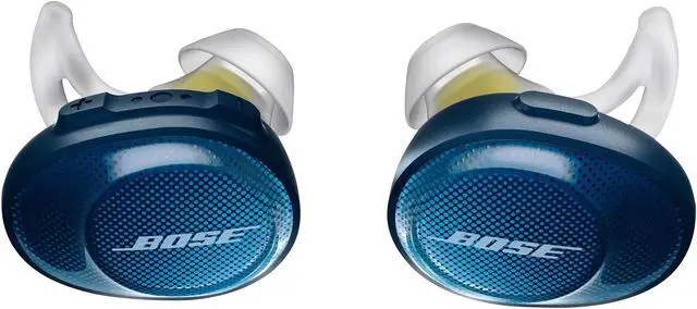 Alt view image 2 of 5 - Bose SoundSport Free Truly Wireless Sport Headphones - Navy/Citron