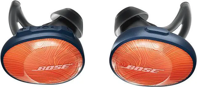 Alt view image 2 of 5 - Bose SoundSport Free Truly Wireless Sport Headphones - Orange/Navy