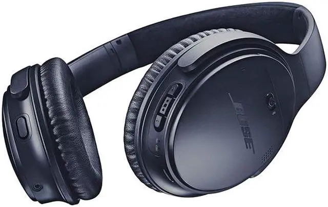 Alt view image 3 of 5 - Bose Triple Midnight 789564-0030 Quietcomfort 35 Wireless Headphone II, Triple Midnight