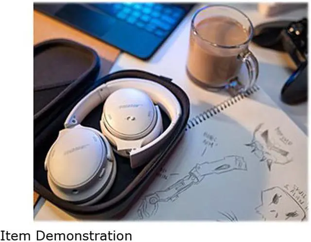 Alt view image 6 of 7 - Bose QuietComfort 45 Headphones - White Smoke