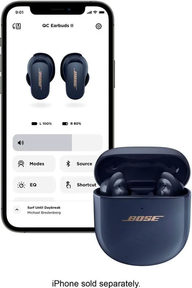 Alt view image 4 of 4 - Bose  QuietComfort Earbuds II - Midnight Blue  870730-0030