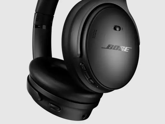 Alt view image 7 of 8 - Bose QuietComfort Wireless Noise Cancelling Over-the-ear Headphones - Black