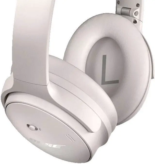 Alt view image 5 of 9 - Bose QuietComfort Wireless Noise Cancelling Over-the-ear Headphones  - White Smoke