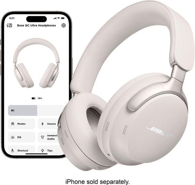 Bose QuietComfort Ultra Wireless Noise Cancelling Headphone - White Smoke  880066-0200