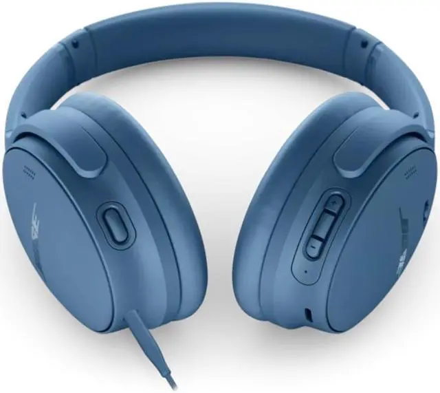 Alt view image 2 of 7 - Bose QuietComfort Wireless Noise Cancelling Over-the-ear Headphones - Blue Dusk