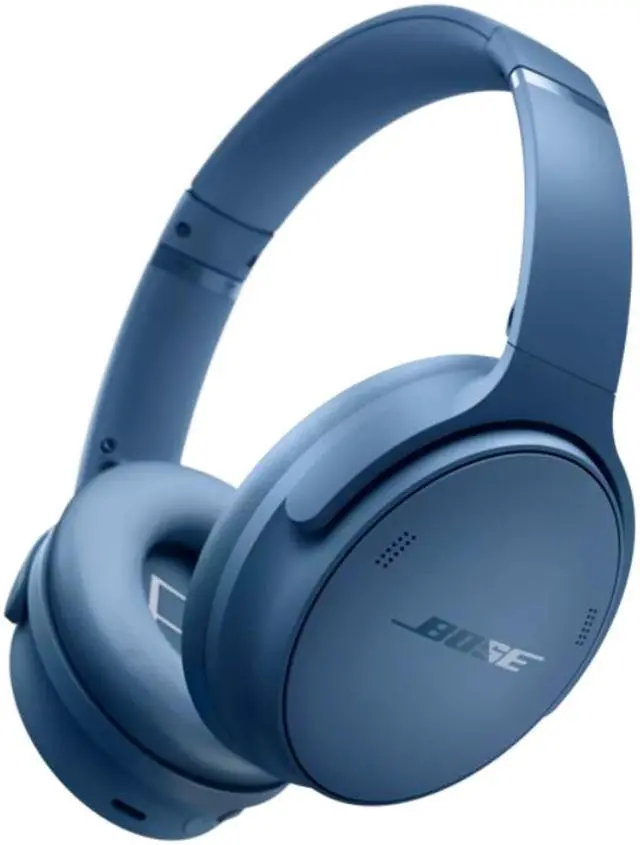 Alt view image 4 of 7 - Bose QuietComfort Wireless Noise Cancelling Over-the-ear Headphones - Blue Dusk