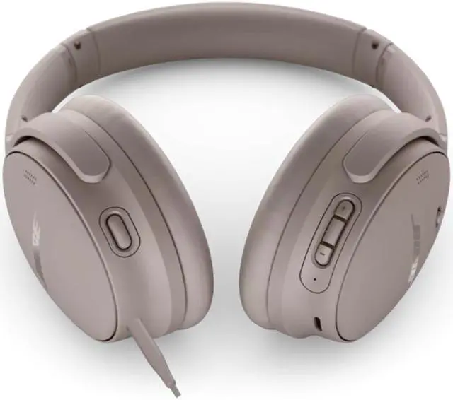 Alt view image 2 of 7 - Bose QuietComfort Wireless Noise Cancelling Over-the-ear Headphones - Sandstone