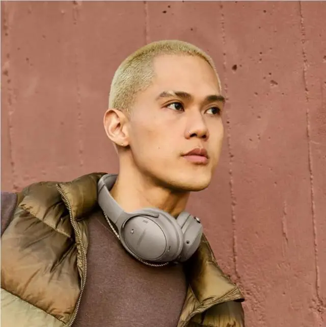 Alt view image 3 of 7 - Bose QuietComfort Wireless Noise Cancelling Over-the-ear Headphones - Sandstone