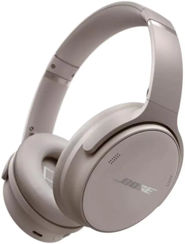 Alt view image 4 of 7 - Bose QuietComfort Wireless Noise Cancelling Over-the-ear Headphones - Sandstone