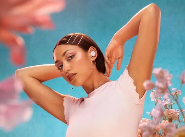 Alt view image 2 of 8 - Bose QuietComfort noise cancellation Bluetooth Earbuds - Petal Pink