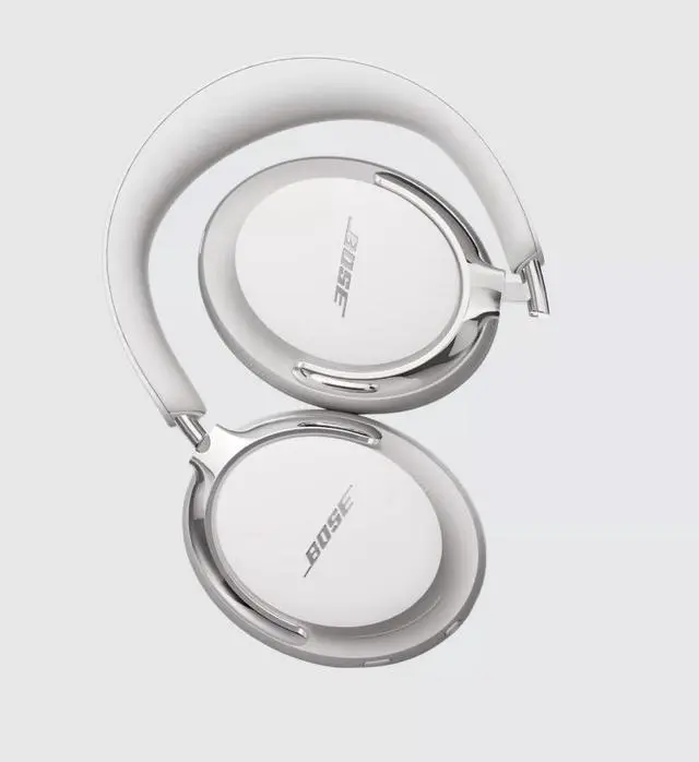 Alt view image 5 of 5 - Bose QuietComfort Ultra (2nd Gen) Noise Cancelling Over-Ear Wireless Bluetooth Headphones with Mic/Remote - White Smoke