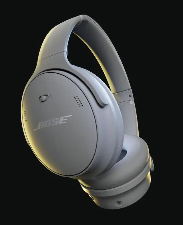 Alt view image 7 of 9 - Bose QuietComfort Wireless Noise Cancelling Over-the-ear Headphones - Moonlight Grey